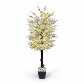 Artificial White Cherry Blossom Tree 180cm (6ft)